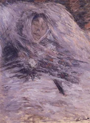 Camille Monet auf ihrem Totenbett